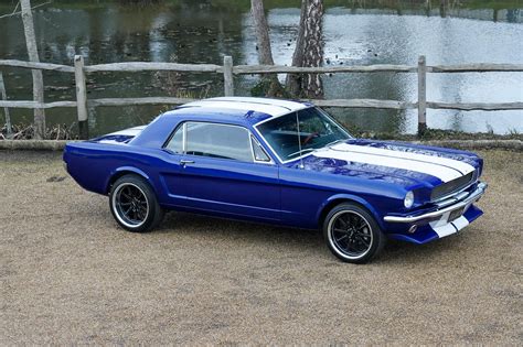 high performance ford mustang  restomod muscle car
