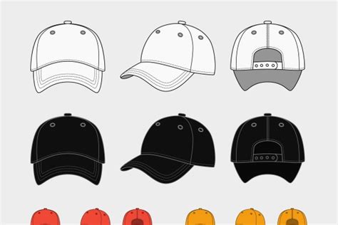 baseball cap vector template creative daddy