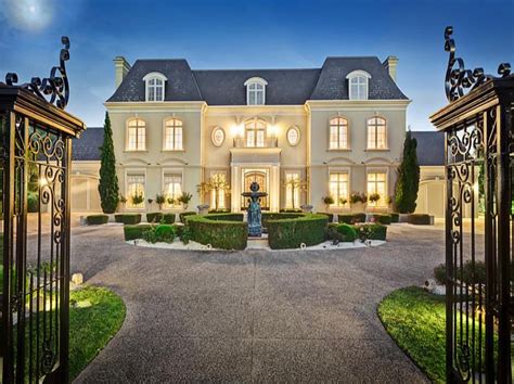 French Chateau Style Gated Mansion In Victoria Australia