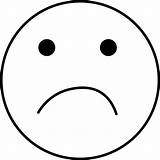 Sad Face Coloring Emoji Smiley Pages Faces Colouring Happy Clip Sketch Blank Frowny Line Clipart Kids Drawing Template Sheets Smileys sketch template