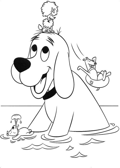 puppy clifford coloring pages  getcoloringscom  printable