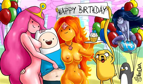 Rule 34 Adventure Time Breasts Finn The Human Flame Princess Hornduck
