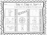 Syllable Kindergarten Worksheet Chessmuseum sketch template