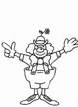 Clown Coloring Pages Printable Kids Happy Worksheets Colour Bestcoloringpagesforkids Printables sketch template