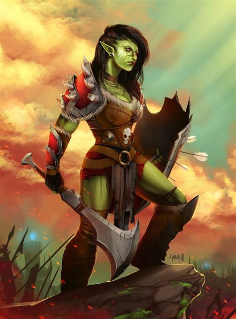 Pin By Robert Warr On Female Half Orc In 2020 Orc
