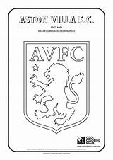 Aston Villa Coloring Pages Logo Soccer Cool Logos Clubs Club Fc Kids Colouring Newcastle United Color Choose Board sketch template