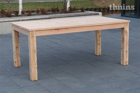 tuintafel douglas hout basic op maat gemaakt  weken levertijd thuinsnl dining table