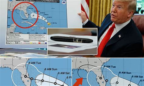 trump denies using a sharpie to alter map to show hurricane dorian