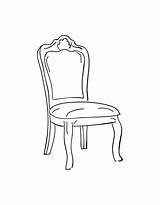 Coloring Chair Pages sketch template