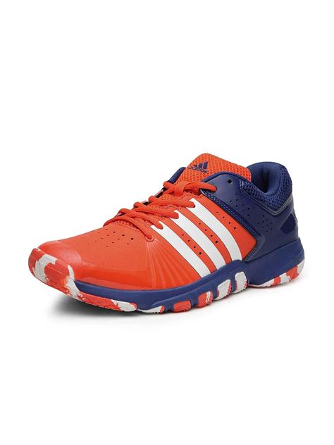buy adidas men quick force  orangeblue badminton shoes  ukindia  eu   amazonin