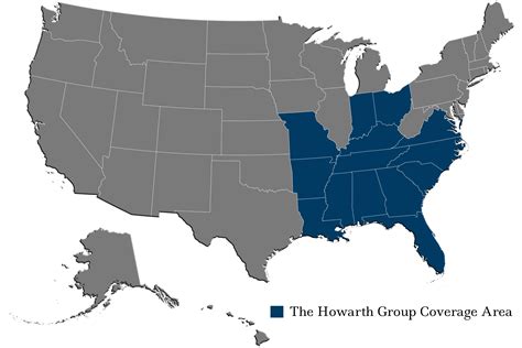 coverage map service area  howarth group