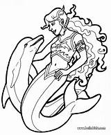 Mermaid Coloring Dolphin Pages Popular Dolphins sketch template