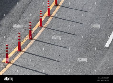 traffic lane dividers  res stock photography  images alamy