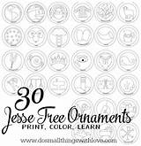 Jesse Tree Ornaments Color Print Christmas Advent Ornament Coloring Catholic Pages Pdf Activities Patterns Things Sketchite Family Small Calendar Preschool sketch template