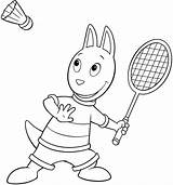 Backyardigans Badminton Peteca Jogando Boop Betty Tudodesenhos sketch template