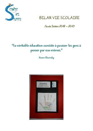 calameo bilan vie scolaire college sources