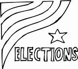 Election Coloring Pages Vote Kids sketch template