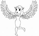 Angel Coloring Alice Bendy Pages sketch template