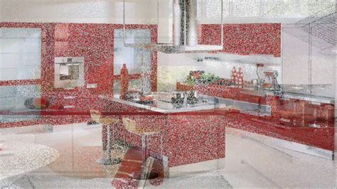 kitchen design  red  white youtube