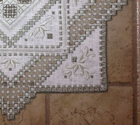 stunning handstitched hardanger centerpiece hardanger embroidery