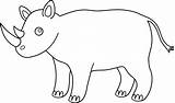 Rhino Drawing Outline Animals Animal Clipart Clip Cliparts African Rhinoceros Colorable Drawings Coloring Line Cow Clipartpanda Library Powerpoint Collection Sweetclipart sketch template