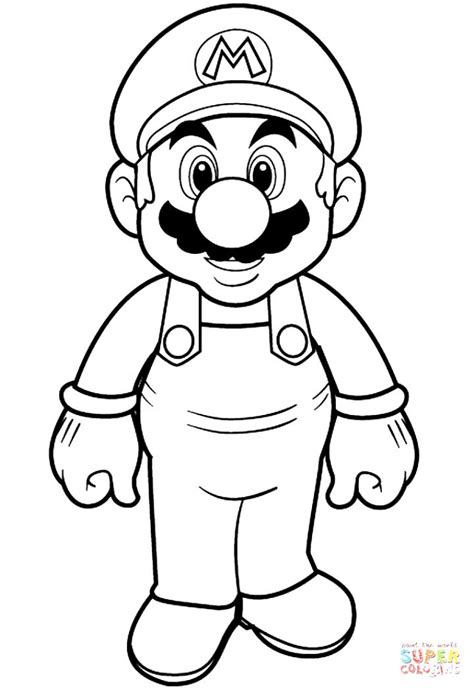 super mario coloring page  printable coloring pages coloring