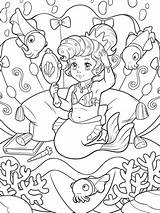 Meerjungfrau Ausdrucken H2o Abenteuer Coloring sketch template