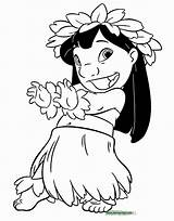 Lilo Stitch Coloring Pages Disney Hula Dancing Drawings Disneyclips Book Colorare Da Printable Color Print Kids Disegni Getcolorings Sand His sketch template