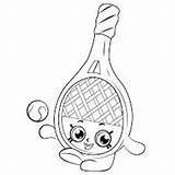 Pages Coloring Racket Tennis Print Tart Pop Color Getcolorings Shopkins Lamp Cartoon sketch template