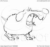 Dog Barking Clipart Tough Illustration Royalty Djart Vector Getdrawings Bark Drawing sketch template
