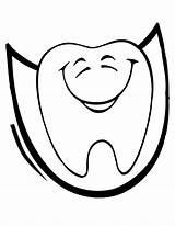 Dente Sorriso Dentes Tudodesenhos Cliparts Hygiene Dentist Coloringhome Odontologia sketch template