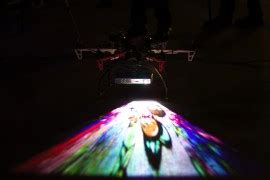 projector drone turns  surface   video screen dronelife