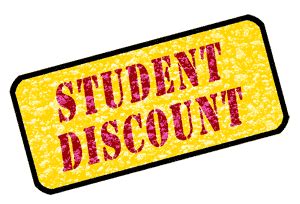student discounts        student status