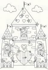 Fairytale Princesses Kasteel Castelo Princesas Hadas Sparkly Kleurplaat Cool2bkids sketch template