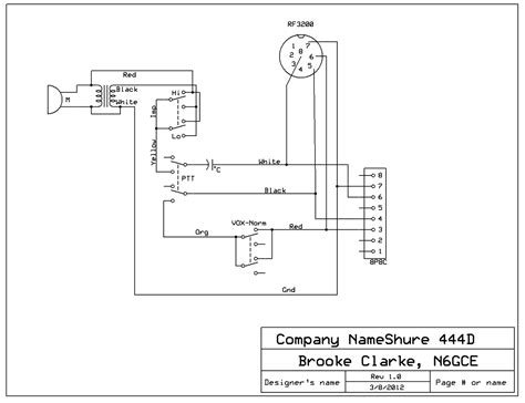 shure  wiring diagram fab base