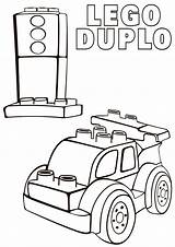 Duplo Coloring Pages Lego sketch template