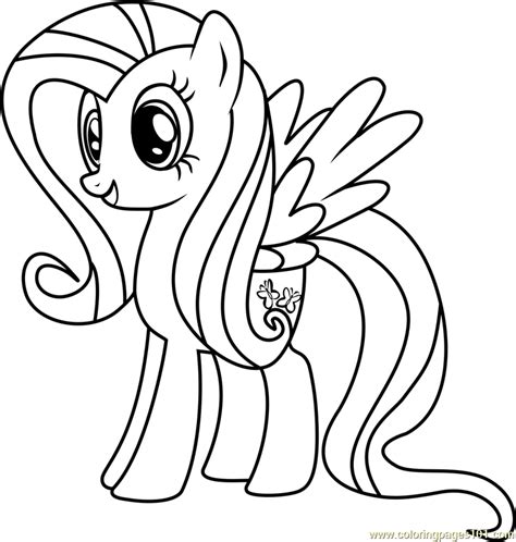 fluttershy coloring page    pony friendship  magic