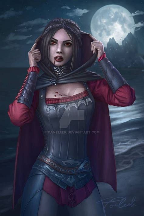 serana by dantleek on deviantart vampirler skyrim dark fantasy art