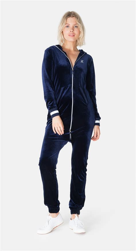 original velour jumpsuit navy onepiece premium onesies