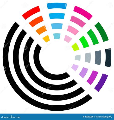 colour logo stock vector illustration  design watercolor
