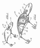 Lure Patents Fishing Drawing sketch template