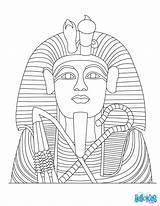 Coloring Tutankhamun Pages Egyptian Pharaoh King Pharaohs Hellokids Egypt Getcolorings Kids Tut Ausmalbilder Template Statue Library Clipart Popular sketch template