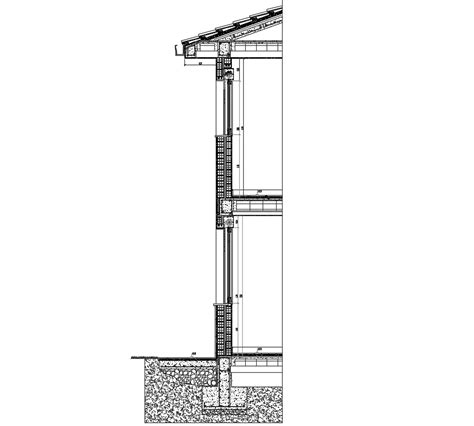 typical wall section detail dwg file cadbull