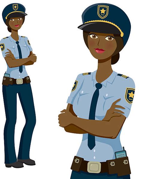 best female police officer illustrations royalty free
