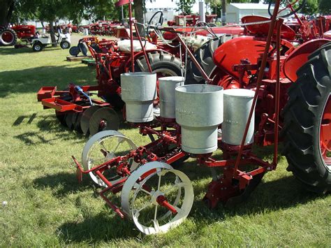 mccormick mounted planter   farmall super  farmall super  farmall antique tractors