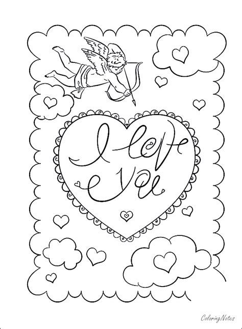 valentines day card coloring pages printable valentines day coloring