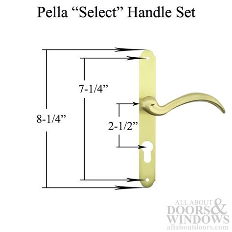 pella select  series storm door hardware mortise lock  cylinder