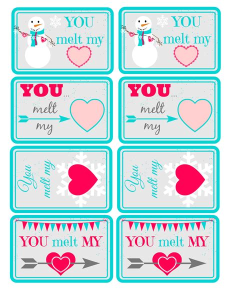 template  printable valentine tags