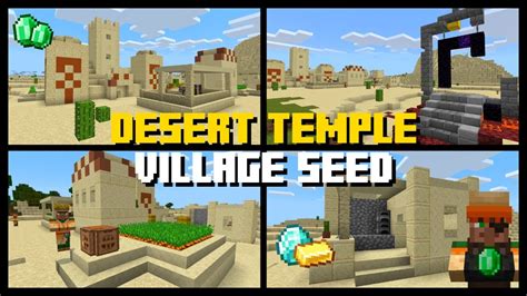 desert temple village  spawn seed minecraft bedrock edition