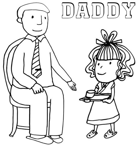 dad coloring page  printable coloring pages  kids